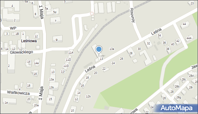 Libiąż, Leśna, 3, mapa Libiąż