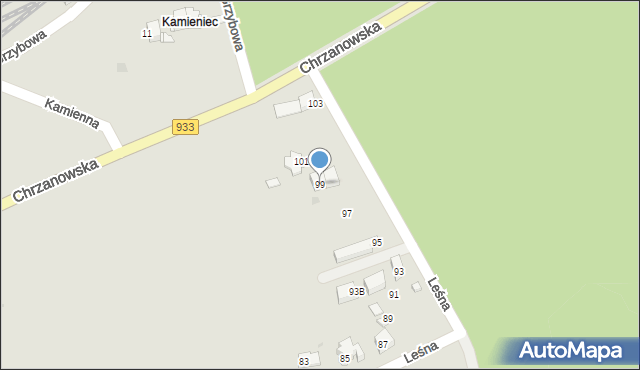 Libiąż, Leśna, 99, mapa Libiąż