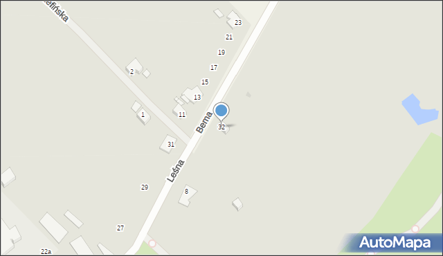 Lipiany, Leśna, 16, mapa Lipiany