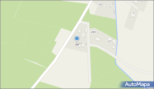 Lipiny, Leśna, 14, mapa Lipiny