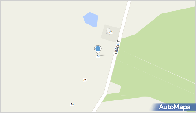 Lisewiec, Leśne Echo, 24, mapa Lisewiec