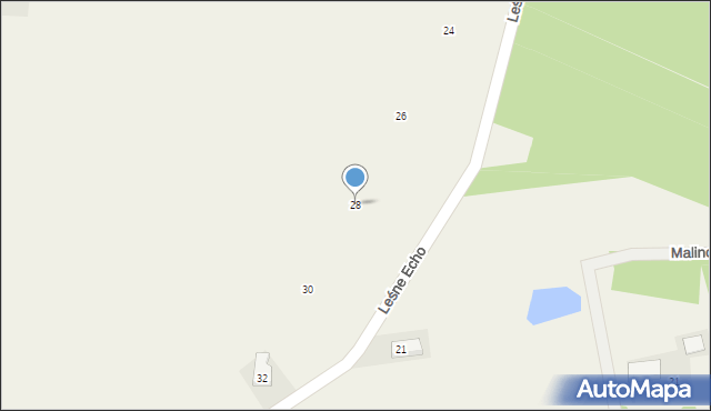 Lisewiec, Leśne Echo, 28, mapa Lisewiec