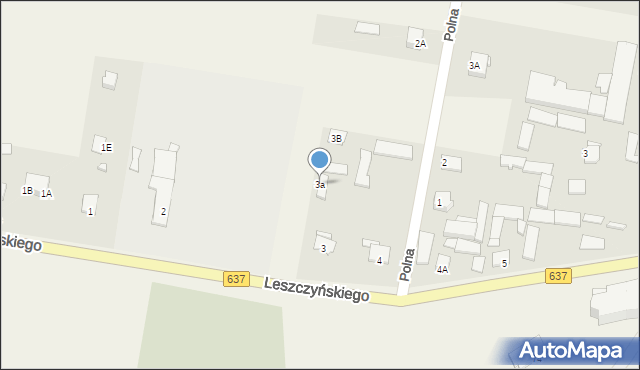 Liw, Leszczyńskiego K. R., ks., 3a, mapa Liw