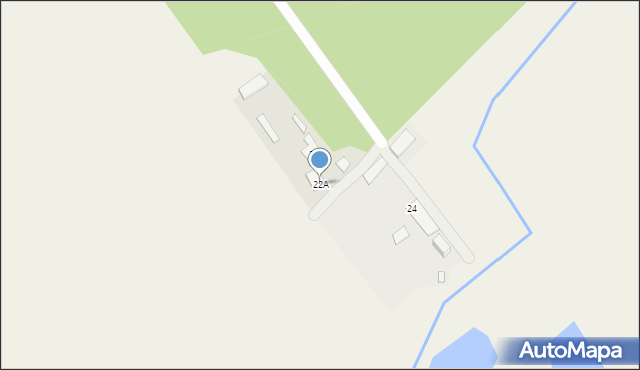 Łomazy, Leśna, 22A, mapa Łomazy