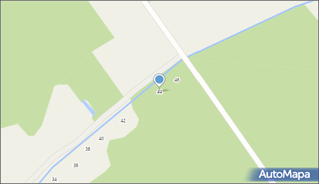 Łomazy, Leśna, 44, mapa Łomazy
