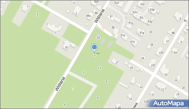 Łomianki, Leśnych Dębów, 2, mapa Łomianki