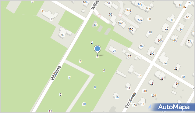 Łomianki, Leśnych Dębów, 4, mapa Łomianki