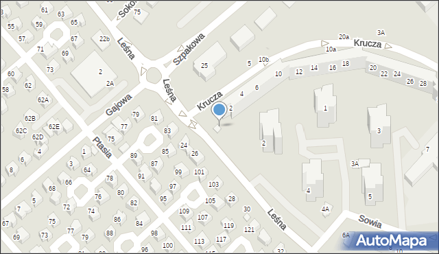 Lubin, Leśna, 57, mapa Lubin