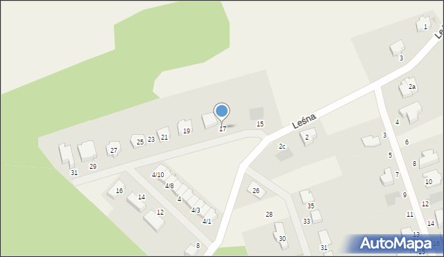 Lubiszewo Tczewskie, Leśna, 17, mapa Lubiszewo Tczewskie