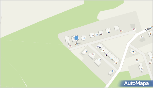 Lubiszewo Tczewskie, Leśna, 29, mapa Lubiszewo Tczewskie