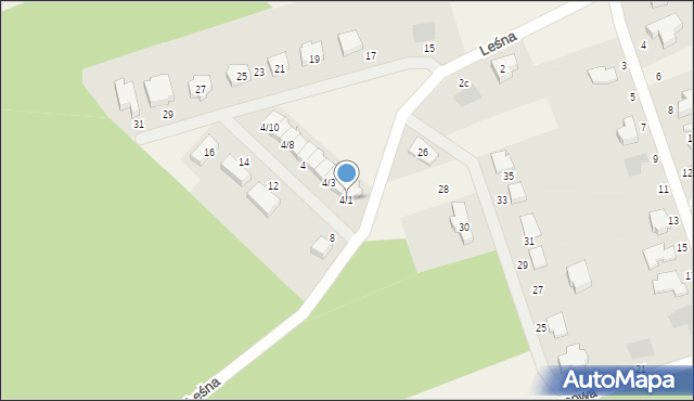Lubiszewo Tczewskie, Leśna, 4/1, mapa Lubiszewo Tczewskie