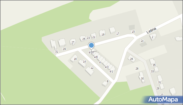 Lubiszewo Tczewskie, Leśna, 4/10, mapa Lubiszewo Tczewskie