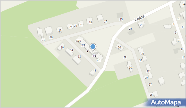 Lubiszewo Tczewskie, Leśna, 4/4, mapa Lubiszewo Tczewskie