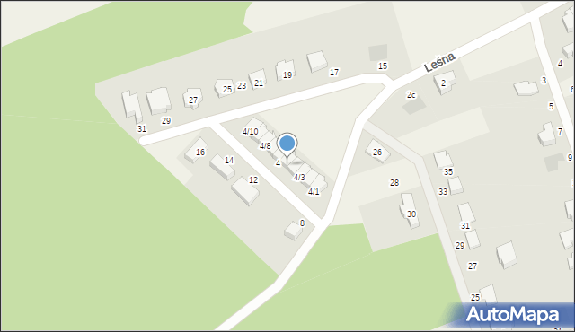 Lubiszewo Tczewskie, Leśna, 4/5, mapa Lubiszewo Tczewskie