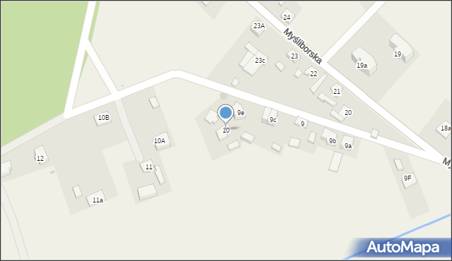 Lubiszyn, Leśna, 10, mapa Lubiszyn