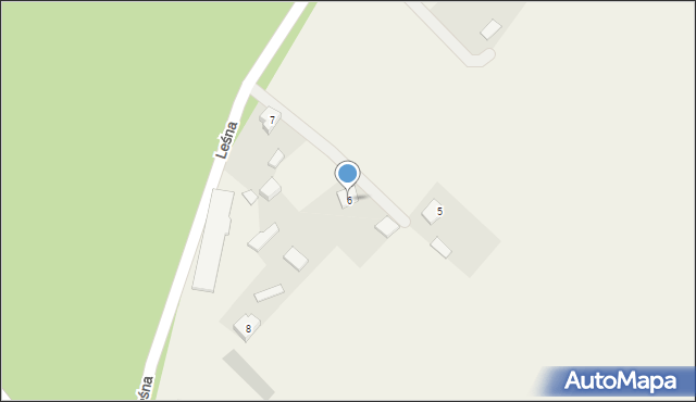Lubiszyn, Leśna, 6, mapa Lubiszyn