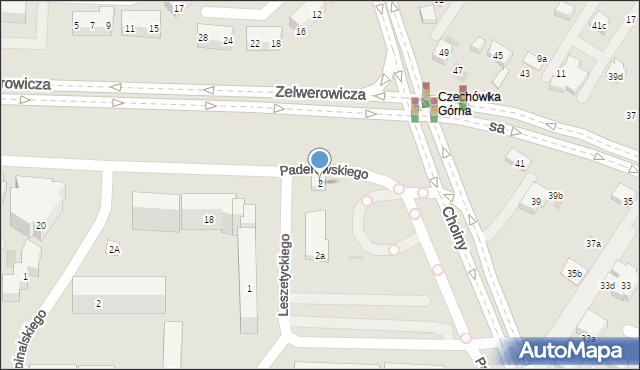 Lublin, Leszetyckiego Teodora, 2, mapa Lublina