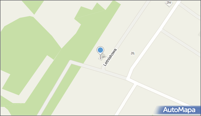 Ludwików, Letniskowa, 1, mapa Ludwików