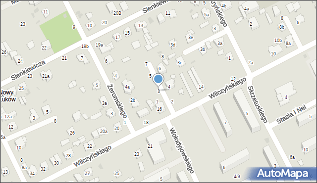 Łuków, Lewoncewicza Michała, 3, mapa Łuków