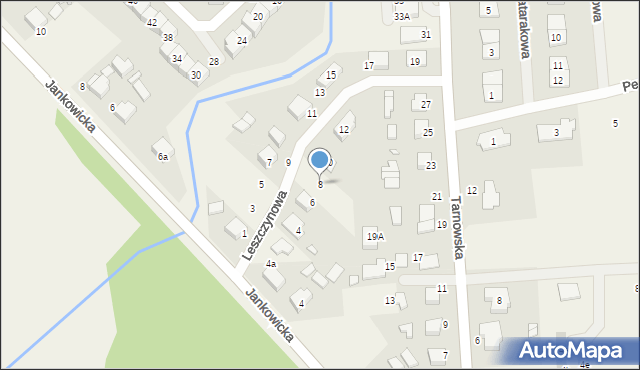 Lusówko, Leszczynowa, 8, mapa Lusówko