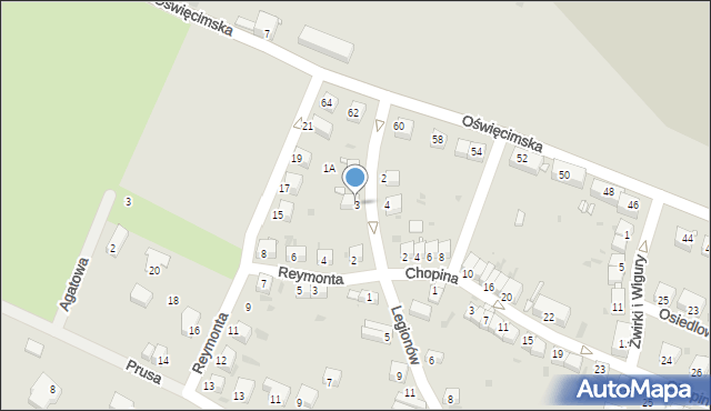 Lwówek Śląski, Legionów, 3, mapa Lwówek Śląski