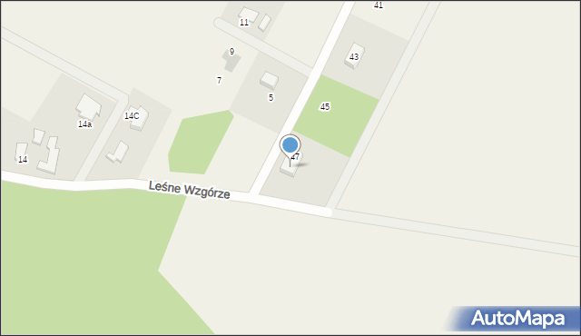 Machowino, Leśne Wzgórze, 49, mapa Machowino