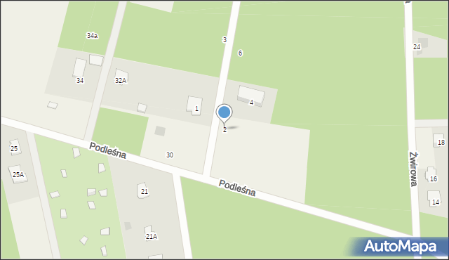 Malcanów, Leśnej Polany, 2, mapa Malcanów