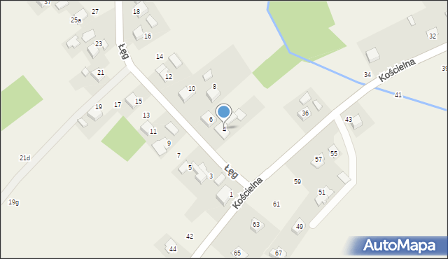 Malec, Łęg, 4, mapa Malec