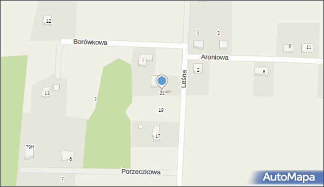 Marcinowice, Leśna, 21, mapa Marcinowice