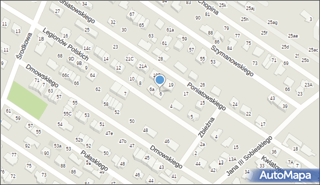 Marki, Legionów Polskich, 6, mapa Marki