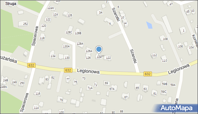 Marki, Legionowa, 124, mapa Marki