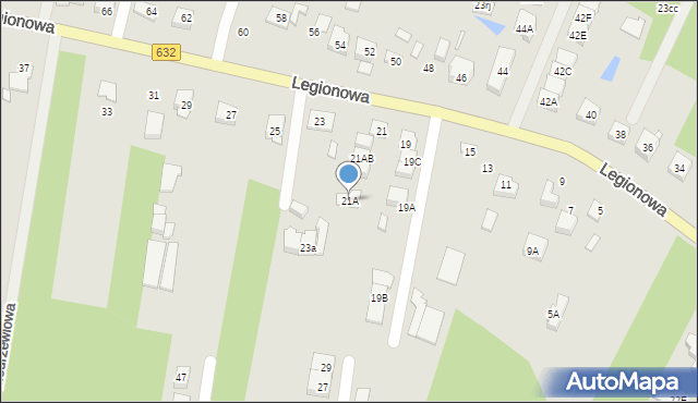 Marki, Legionowa, 21A, mapa Marki