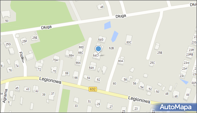 Marki, Legionowa, 64D, mapa Marki