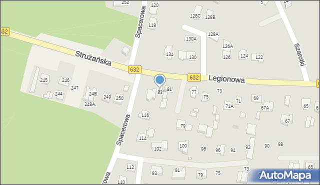 Marki, Legionowa, 83, mapa Marki