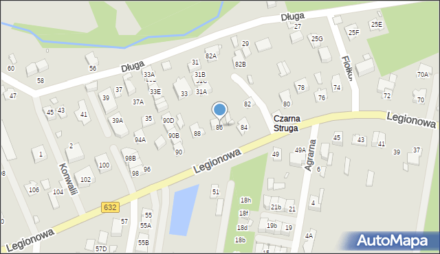 Marki, Legionowa, 86, mapa Marki