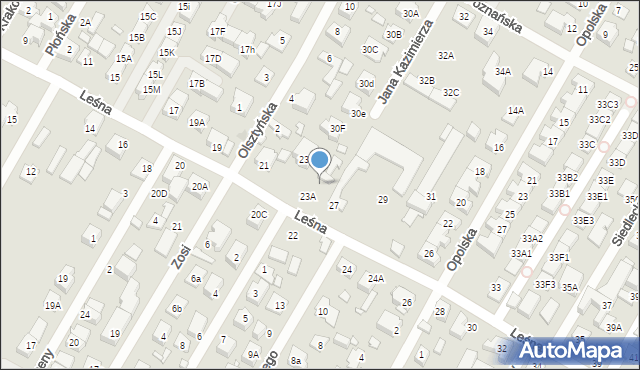 Marki, Leśna, 25, mapa Marki