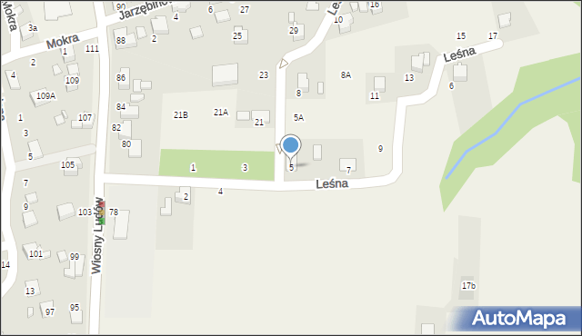 Marklowice, Leśna, 5, mapa Marklowice