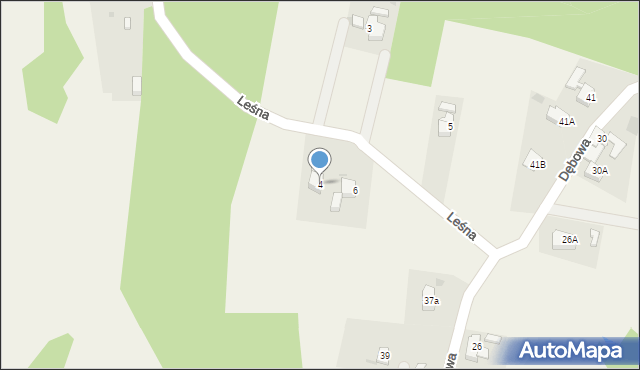 Marklowice Górne, Leśna, 4, mapa Marklowice Górne