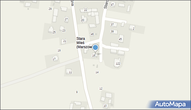 Marszowice, Leśna, 16a, mapa Marszowice