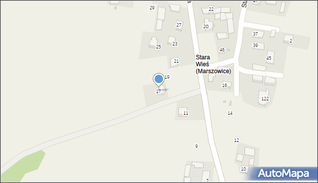 Marszowice, Leśna, 17, mapa Marszowice