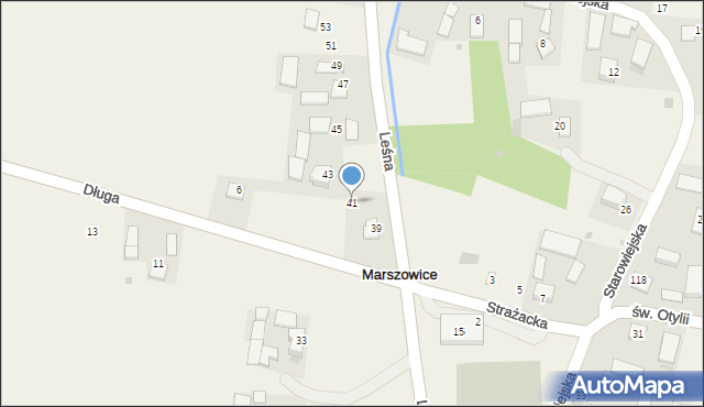 Marszowice, Leśna, 41, mapa Marszowice