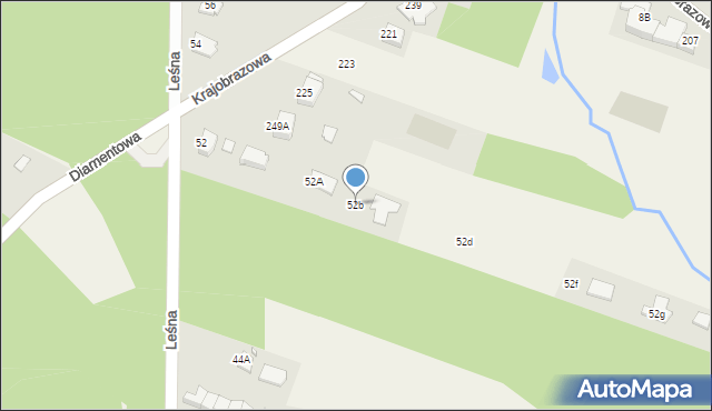 Masłów Pierwszy, Leśna, 52b, mapa Masłów Pierwszy