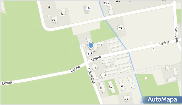 Michałów-Grabina, Leśna, 6, mapa Michałów-Grabina