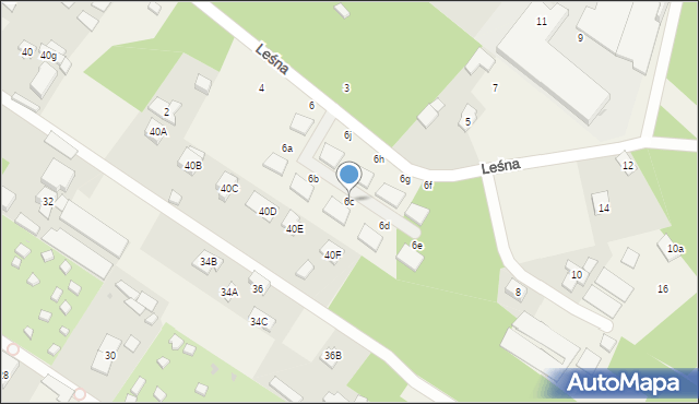 Michałów-Reginów, Leśna, 6c, mapa Michałów-Reginów