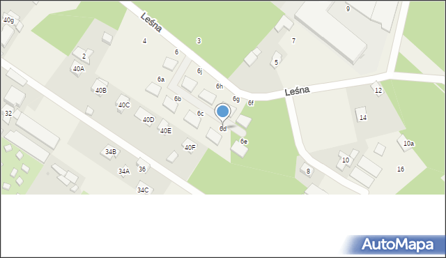 Michałów-Reginów, Leśna, 6d, mapa Michałów-Reginów