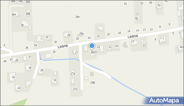 Michałowice, Leśna, 25, mapa Michałowice