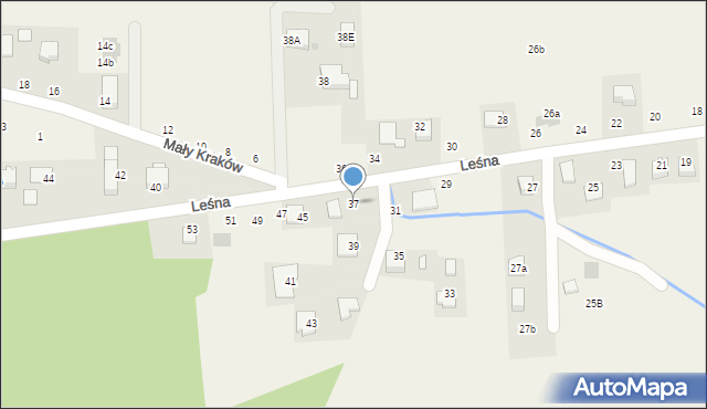 Michałowice, Leśna, 37, mapa Michałowice