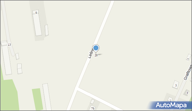 Micigózd, Leśna, 19, mapa Micigózd