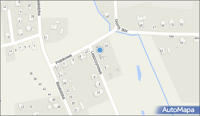 Międzyświeć, Leszczynowa, 3, mapa Międzyświeć