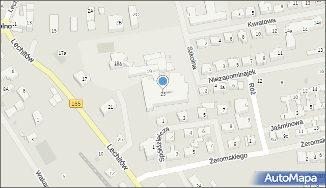 Mielno, Lechitów, 23, mapa Mielno